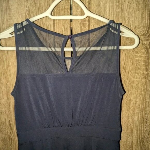 *3 FOR $9* Enfocus Studio Solid Mesh Fit & Flare A Line Knee Length Short Dress - Picture 4 of 4